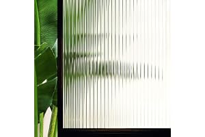 Hoonng Mörkläggningsfilm mot fönster, vertikala ränder, elektrostatisk fönsterfilm, 44,5 x 200 cm