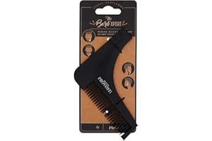 The Barb Xpert ESPRIT GENTLEMAN - Peigne à Barbe Sculptant, by Franck Provost - Traceur de Contour pour une Barbe Taillée et bien Entretenue - Peigne Pochoir pour l’Entretien de la Barbe