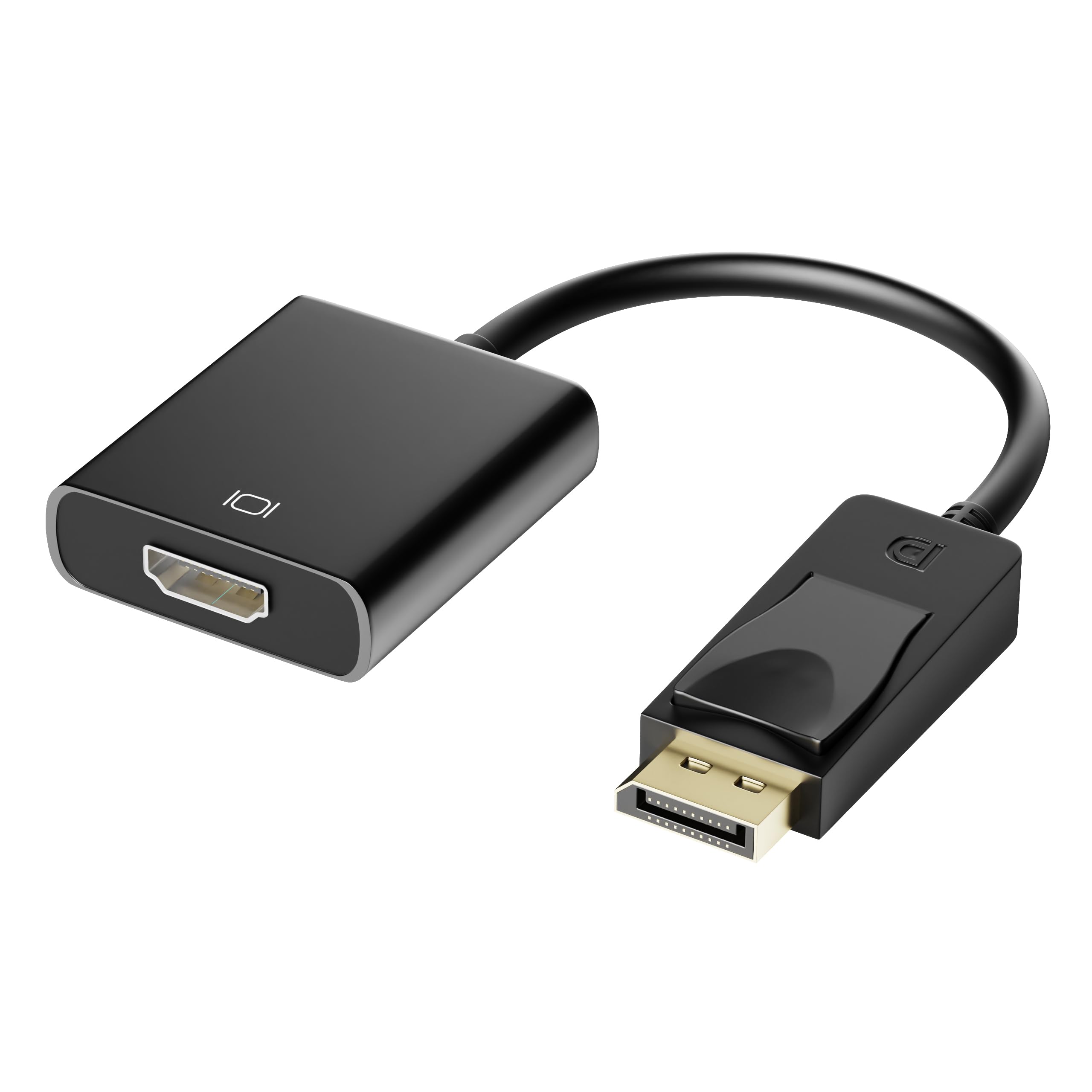 Sounce Display Port to HDMI Adapter, 1080p Display Port DP to HDMI Cable Male to Female Port Support Video & Audio Compatible