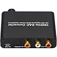 SKEIDO Digital Audio Decoder DAC CH Support DTS Dolby Digital to Analog Converter Optical Coaxial to RCA Jack Audio