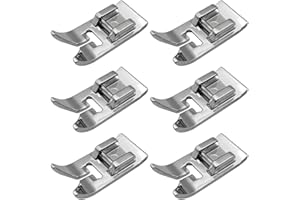 Guador 6 pezzi piedino per macchina da cucire, piedino a scatto piedino per punto dritto piedino universale universale per zig zag per la maggior parte delle macchine da cucire domestiche