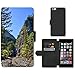 Produktbild PU Leder Wallet Case Folio Schutzhülle // F00003573 Außenanlagenbaum Konifere Landschaft // Apple iPhone 6 PLUS 5.5"