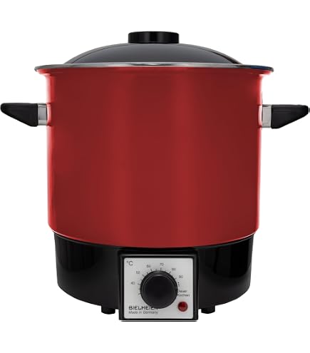 BIELMEIER preserving machine 9 L Stainless steel, Electric stewing pot 1000 W