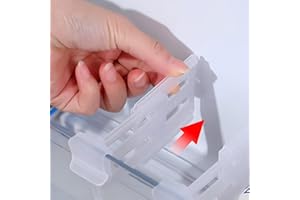 HJIAMA Divisorio per Frigorifero 16 Pezzi Regolabili Divisori per Porte Laterali del Frigorifero, Organizzatore Frigo, Divisorio Frigorifero Scatto per Frigorifero, Scatola Immagazzinaggio