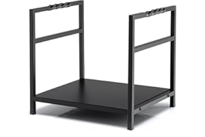 GiantexUK Firewood Rack, Metal Firewood Log Holder with Handles, Indoor Outdoor Fireplace Wood Storage Basket Shelf for Patio Garden Backyard (40x34x36 cm, 60kg Capacity)