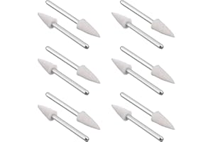 Utoolmart 24pcs Polishing Wheel Bits, Wool Felt Buffing Polishing Grinding Head with 1/8" Shank for Jewelry Metal Polishing