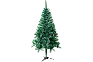 Aufun Arbre de noël Artificiel 120cm Arbre de noël Artificiel déco Arbre de noël Vert PVC avec support décoration de noël