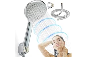 Shower Head 1.65M Hose High Pressure Increase - Power, OkayBath Premium Set, 5 Spray Modes Satisfy All Family Members Needs