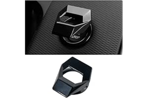 CGEAMDY Copertura universale per pulsante di avviamento e arresto del motore, per controllo della potenza dell'auto, in lega di zinco, accessorio per interni per auto, accessori per auto, per la
