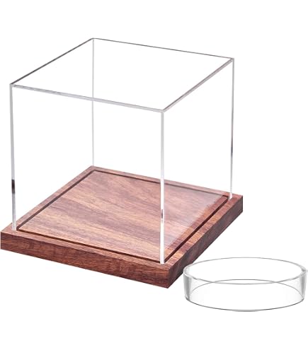 Vitrine de Baseball - Mixte - 6 pièces - Acrylique UV - Transparent - 8cm x 8cm x 8cm