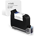 v4ink BT-2580P Original Solvent Fast Dry Black Ink Cartridge Replacement Compatible for BENTSAI Handheld Inkjet Printer BT-HH6105B2, BT-HH6105B3, B10