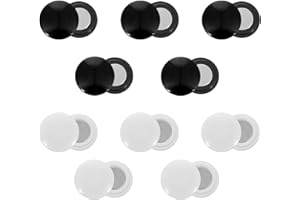 YUANAN 10 Pairs Marathon Running Bib Magnets for Runners, Running Bib Race Number Magnets, Bibs Boards for Runners - Magnetic Race Number Holders in Black and White