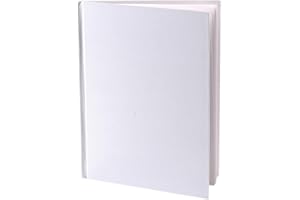 Ashley Productions ASH10700 White Hardcover Blank Book- 8.13X6.38