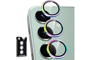 Jurqqer Camera Protection for Samsung Galaxy S24 FE, [Scratch-Resistant & Stable] 9H Ultra Thin Tempered Glass, Camera Protection Made of Aluminium Alloy, Easy Installation, Colourful