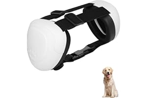 BERGWERK Hunde Ohrschützer für Gehörschutz, 29dB NRR Hundeohrschützer für Lärmschutz Noise Cancelling Kopfhörer (Weiß-L)