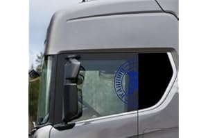 DualColorStampe Pegatinas compatibles con Scania Daf Iveco Man Camión accesorios camiones stickers camión ventana WARRIOR COD.0302 (azul 49)