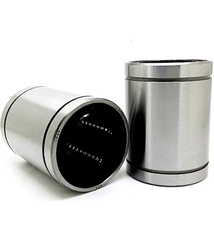 Uxcell LM12UU Extra Long Linear Ball Bearings - 12mm Bore, 21mm OD, 57mm Length (2-Pack)