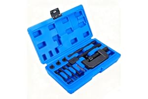 BOOMSTART 13-Piece Motorcycle Chain Breaker and Riveter Kit, Chain Removal Tool for Motorcycle, Bike, and ATV Chains (#25 to #630)