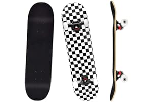 YUDOXN Skateboard Complet, 80 * 20（cm） Skateboard 7 Couches en Bois d'érable avec roulements ABEC-7 Planche de Skateboard pour Adolescents Adultes débutants Filles garçons Enfants.