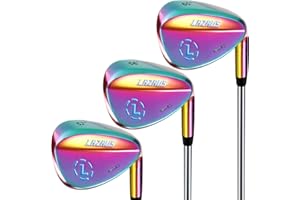 LAZRUS GOLF LAZRUS Premium Forged Golf Wedge Set for Men - 52 56 60 Degree Golf Wedges + Milled Face for More Spin - Great Golf Gift