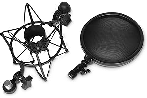 Adam Hall Stands DSM 400 ; Mikrofonspinne mit Pop Filter