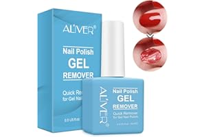 HUALIJIA Gel Nail Polish Remover, Fast Gel Polish Remover, Quickily Removes Gels Nail Polish Within 2-4 Minutes - No Need for Foil, Soaking or Wrapping, 15ML