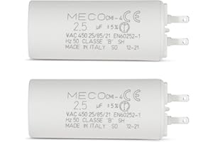 STEYCO Condensador 2.5 µF para persianas SOMFY Motor 6 Nm con conexión de 2,8mm - 1 año de garantía (2)