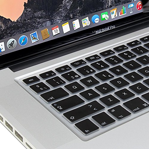 GMYLE Schwarz Mint grün Silikon Tastatur Cover für Macbook Air Pro 13 15 15 Pro Retina 17 US-Modell (Spanische Sprache)