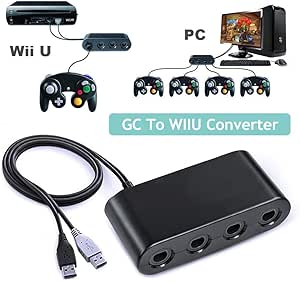 Caawoo Adattatore Gamecube Per Controller Wii U Gamecube Adattatore Ngc Controller Nintendo Switch Gamecube Adapter Per Wii U Nintendo Switch E Pc Usb Amazon It Videogiochi