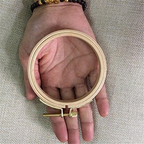 7.5cm Mini Wooden Embroidery Hoop Cross Stitch Hoops Craft Tool-2.95 Inch