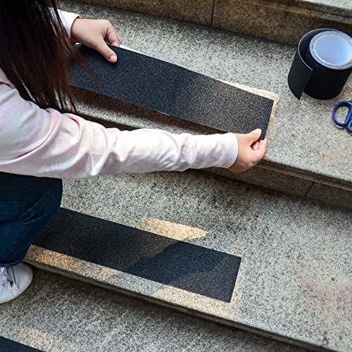 100mm x 5M Antirutsch Klebeband Grip Tape Sicherheitsband Schwarz - 3
