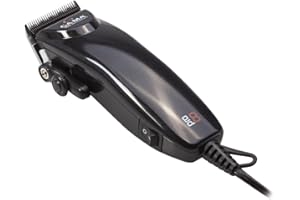 GA.MA ITALY PROFESSIONAL GA.MA Tagliacapelli professionale PRO8 - Regolazioni di taglio da 0, 8 a 12 mm, Alimentazione a rete, Lama in acciaio inossidabile, nero
