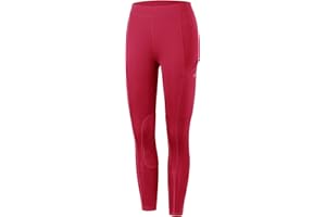WILLIT Pantalon d'équitation pour enfant fille - Legging d'équitation - Pantalon d'été respirant et élastique avec poches