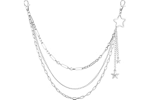 OOTSR Punk Catena Pantaloni Stella Ciondolo Moda Jeans Catena Catena di Jeans per Donna e Ragazze