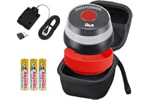 DON FELIZ Kit de Baliza de Emergencia V16 homologada y geolocalizada DGT 3.0 (con ventosa + funda protectora + cable USB/tipo C + pilas), luz de emergencia V16 para coches y automoviles, conectividad hasta 2038
