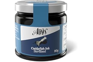 Alises Tarro de tinta de calamar de 90 g, 90 g de tinta comestible, listo para comer, nero di seppia