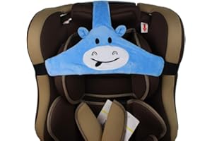 Feelairy Baby Autositz Kopfband, Kindersitz Befestigung Kopfband Einstellbare Baby Kopfstützgurt Kopfstützhalter Sicherheitssitz Befestigungsgurt für Kinder Baby (Blau)
