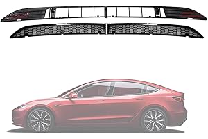 TOPABYTE Front Grill Mesh para Tesla Model 3 Highland 2025 2024 Parrilla Delantera de la Parrilla Insercados de la Rejilla de la Parrilla, Reemplazo de laRejilla de Ventilación de Aire Delantero