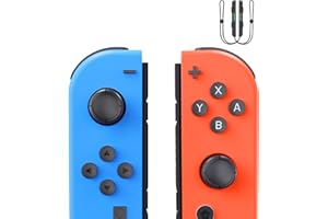 Newfun Controller for Switch Compatible with Switch/OLED/Lite, Dual Vibration, Wake-Up Function, 2set Replacement Wireless Controllers
