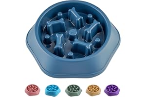 CAISHOW Slow Feeder Dog Bowl Slow Food Feeding Pet Bowl Slow Eating Healthy Design for Small Medium Size Dogs