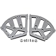 Excefore Upgrade Stainless Steel Hinges - 3-Layer Fan Shape Design for Easy Access and Durability - Perfect for Kitchen, Living Room, and Shoe Storage Cabinets - Includes Hardware - Grey