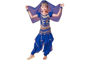 LAOZANA Mädchen Kinder/Damen Bauchtanz Kostüm Hosen Tanzkleidung Tanzkleid Outfit