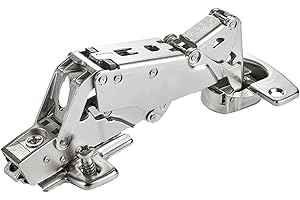 SOTECH Weitwinkelscharnier 165° Sensys 8657i Eckanschlag (vorliegend) Null-Einsprung, Soft-Close und Schließautomatik, Schnellmontage inkl. Montageplatte Höhe 0 mm mit Euroschrauben