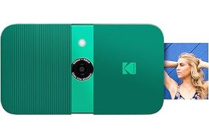 KODAK Smile Digital Sofortbildkamera mit 2x3 ZINK Drucker - HD-Qualität - 10MP, LCD Display, Micro SD Kartenleser und Autofokus - Grün