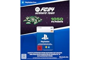 10€ PlayStation Store Guthaben für EA SPORTS FC 24 Ultimate Team 1050 FC Points Deutsches PSN Konto