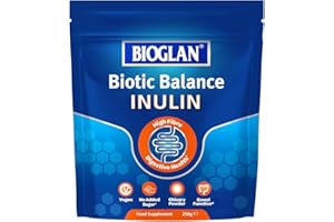 Bioglan Inulin | Prebiotic Fibre Supplement | Chicory Root | Contributes to normal Bowel Function | 50 serves | 250g Pack