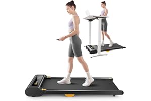 ‎UREVO UREVO Stoßdämpfend Walking pad mit großem Laufbereich, 1-6 km/h Laufband für zuhause mit Fernbedienung und LED-Anzeige, Leises Laufband Schreibtisch für Zuhause/Büro