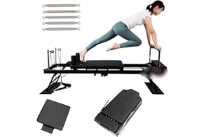 GRDSGRD Pilates Reformer Machine Foldable Pilates Equipment for Home Workouts Multifunctional Pilates Studio Machine for Intermediate and Beginners User