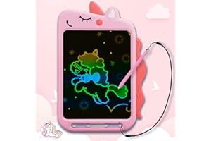 Sanfant LCD Schreibtafel Kinder 10 Zoll - Zaubertafel Kinder ab 1 2 3 4 5 6 7 8 9 Jahre - Baby Kinderspielzeug- Outdoor & Cars Spielzeug, Jungen & Mädchen Geburtstag, Weihnachten, Ostern Geschenke