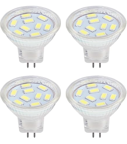 6 Lampadine LED MR11 GU4 5W 18LED – Sostitutive Alogene 20-30W, Luce Fredda 6000K, 12V AC/DC, Non Dimmerabili